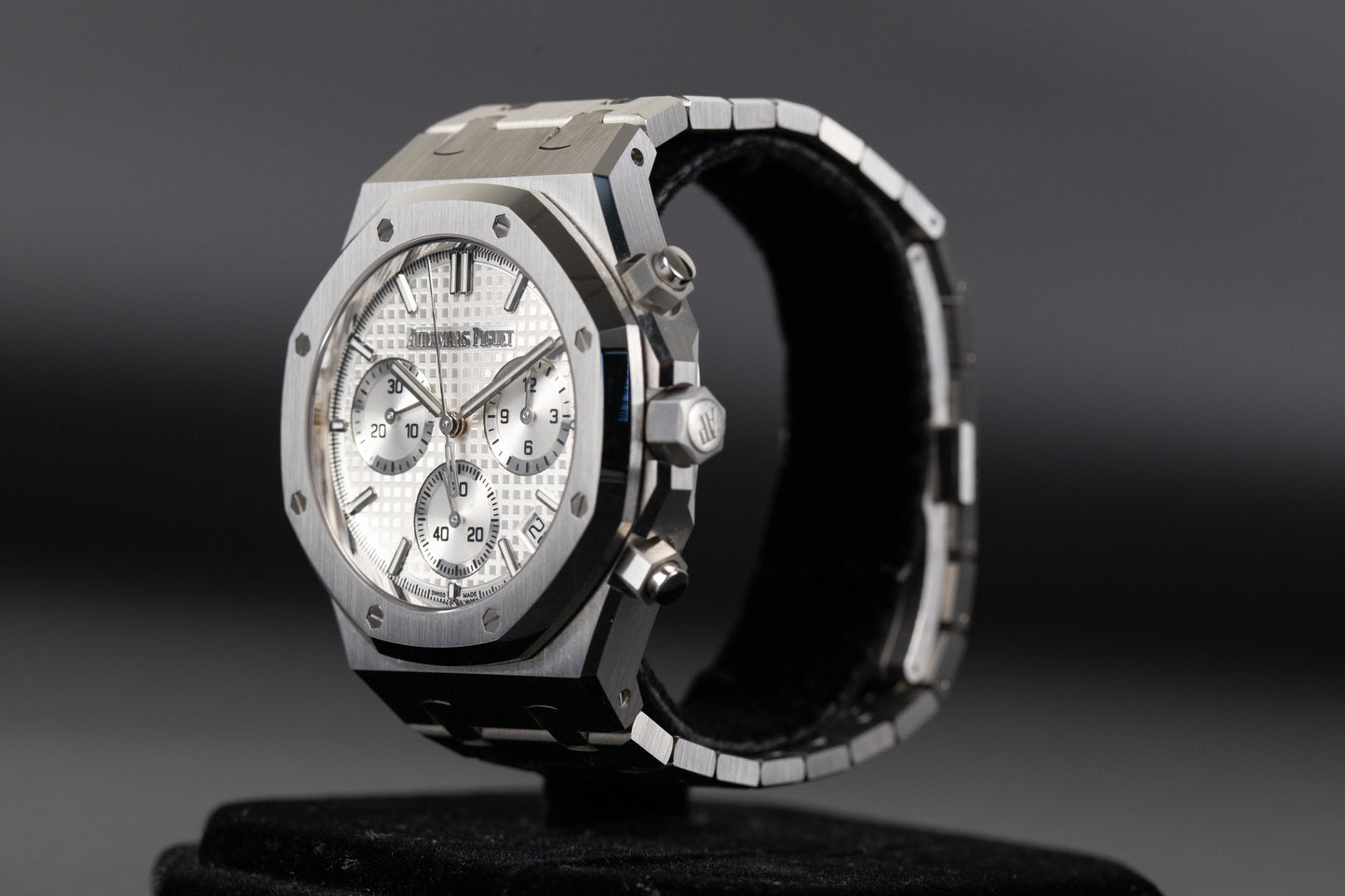 Audemars Piguet 26240ST Royal Oak Chronograph Flyback White Dial 50th Anniversary