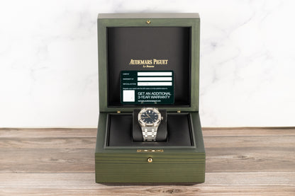 Audemars Piguet 77451ST Royal Oak Blue Dial Diamond Bezel