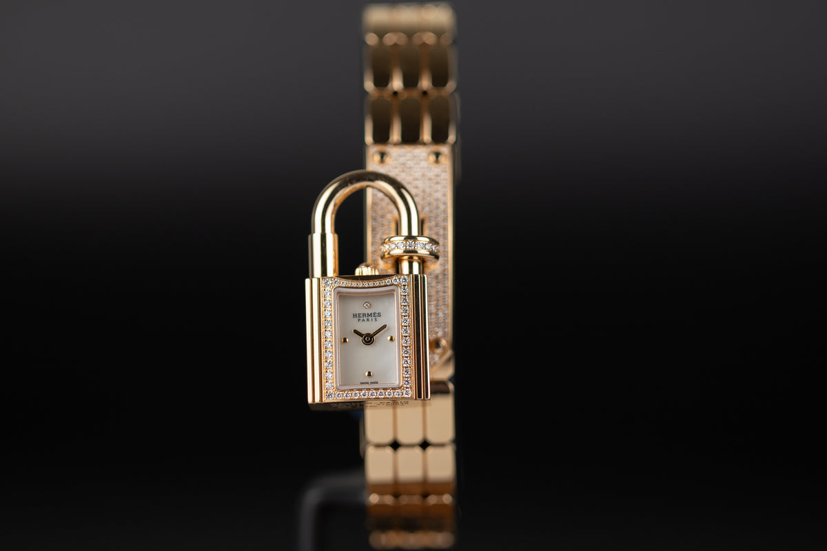 Hermes <br>Kelly Rose Gold Watch Mini model 16mm