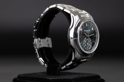 Patek Philippe 5905/1A Complications Flyback Chronograph Annual Calendar Green Dial