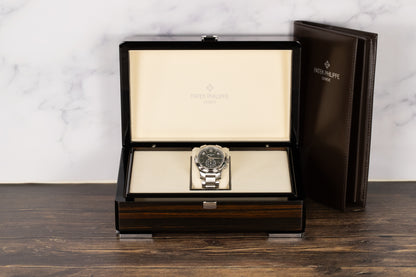Patek Philippe 5905/1A Complications Flyback Chronograph Annual Calendar Green Dial