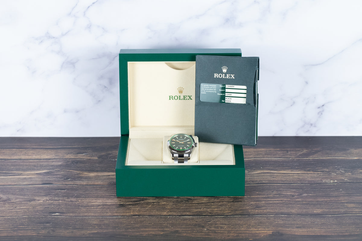 Rolex<br>116400V Milgauss Black Dial