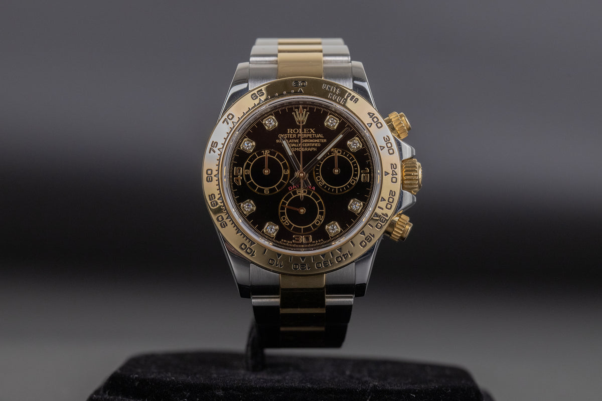 Rolex<br>116503 Daytona SS/18k Black Dial