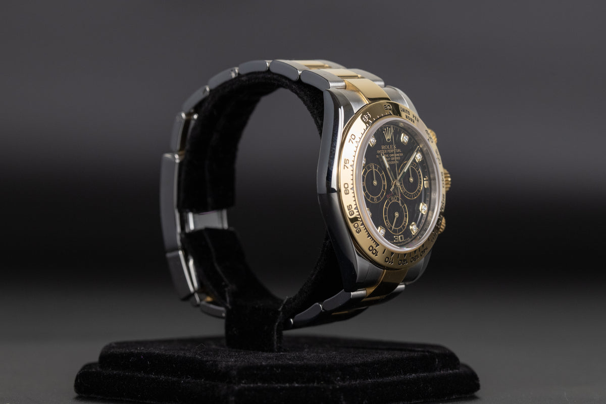 Rolex<br>116503 Daytona SS/18k Black Dial