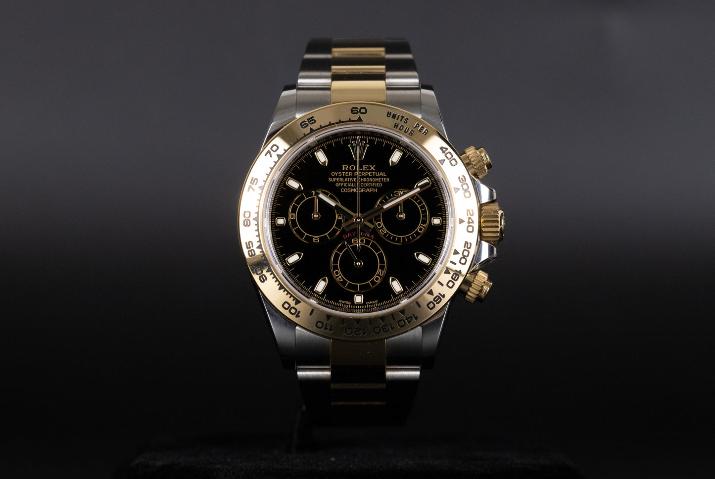 Rolex 116503 Daytona SS/18k Black Dial