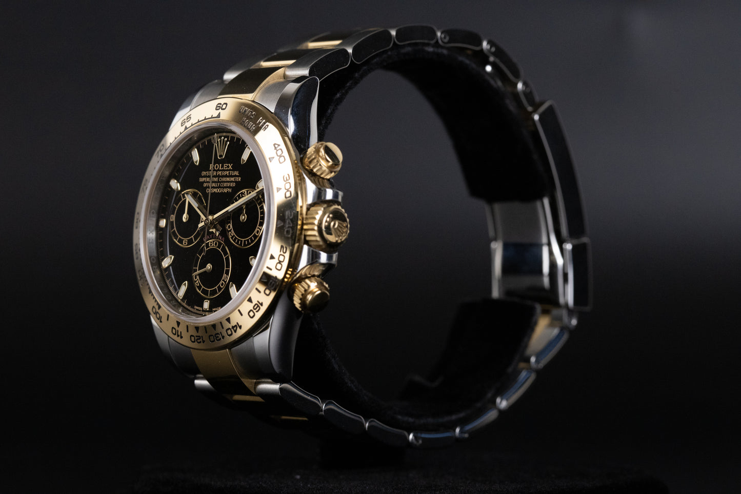Rolex 116503 Daytona SS/18k Black Dial