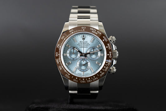 Rolex 116506 Daytona Platinum Ceramic Baguette Diamond Dial