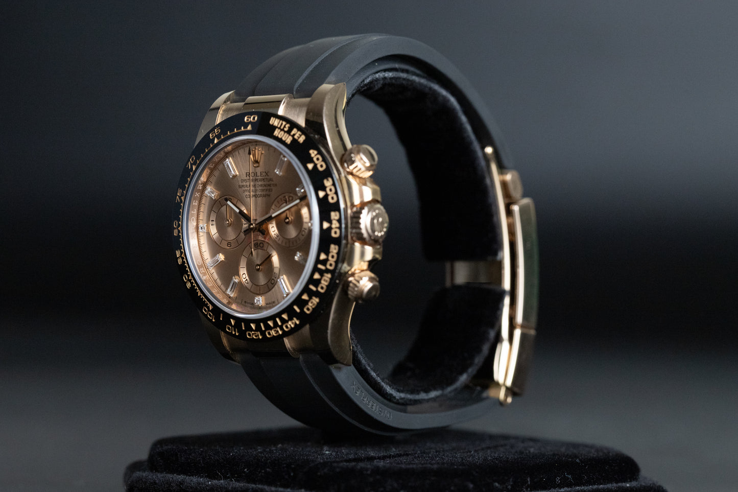 Rolex 116515LN Daytona Rose Gold Oysterflex Rose Dial
