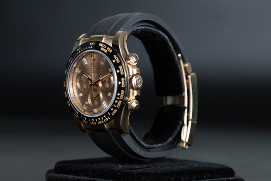 Rolex 116515LN Daytona Rose Gold Oysterflex Rose Dial