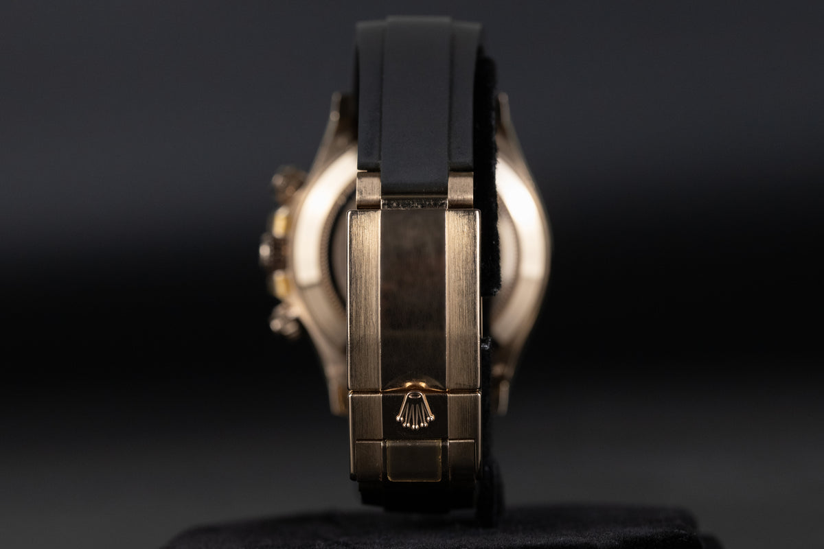 Rolex<br>116515LN Daytona Rose Gold Oysterflex Rose Dial