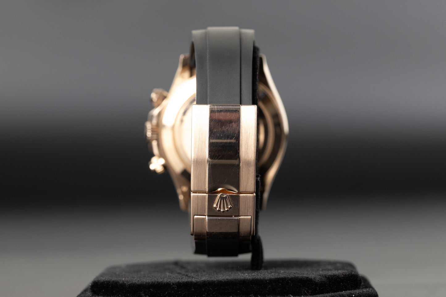 Rolex 116515LN Daytona Rose Gold Oysterflex Black Dial