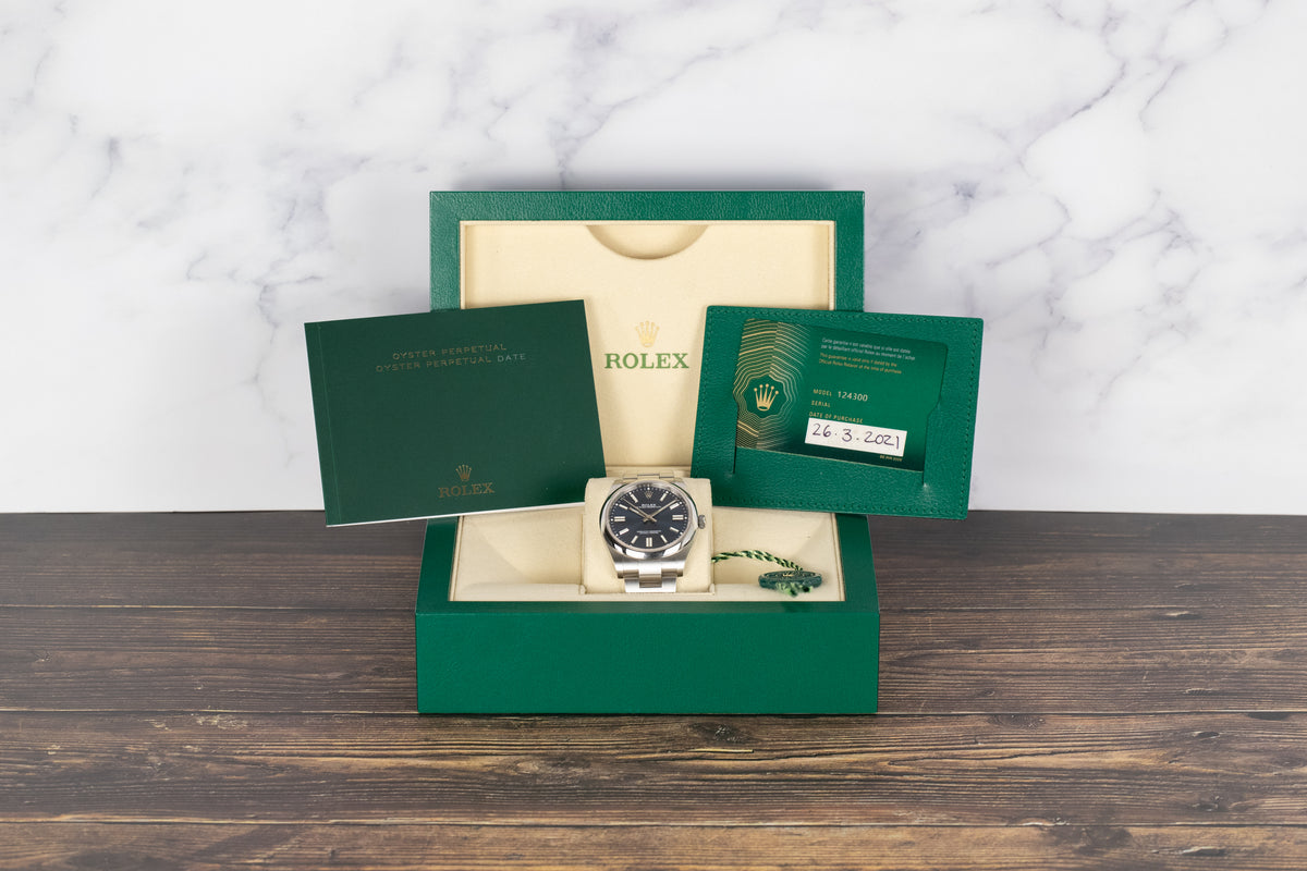 Rolex<br>124300 Oyster Perpetual 41mm Blue Dial