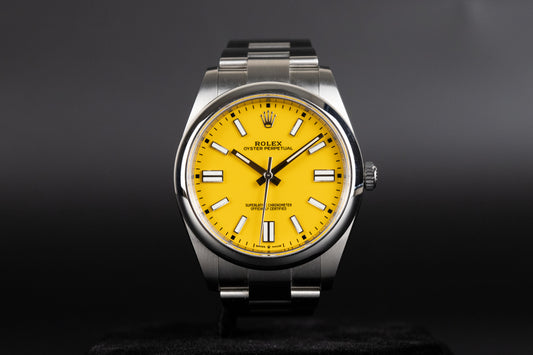 Rolex 124300 Oyster Perpetual 41mm Yellow Dial