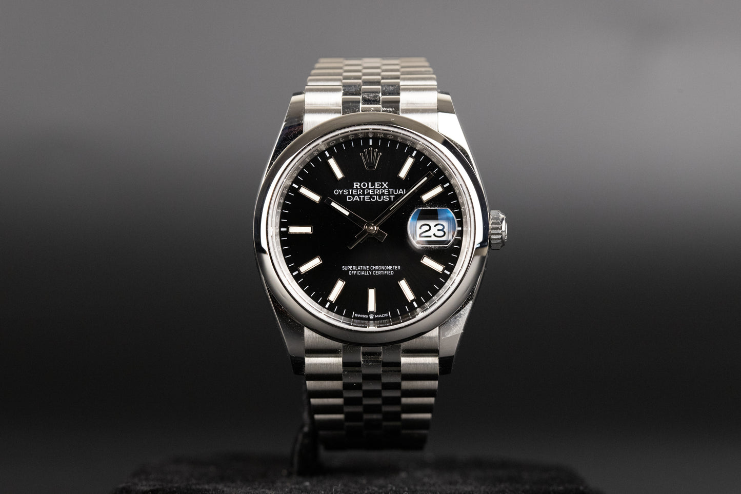 Rolex 126200 Datejust 36 Black Dial