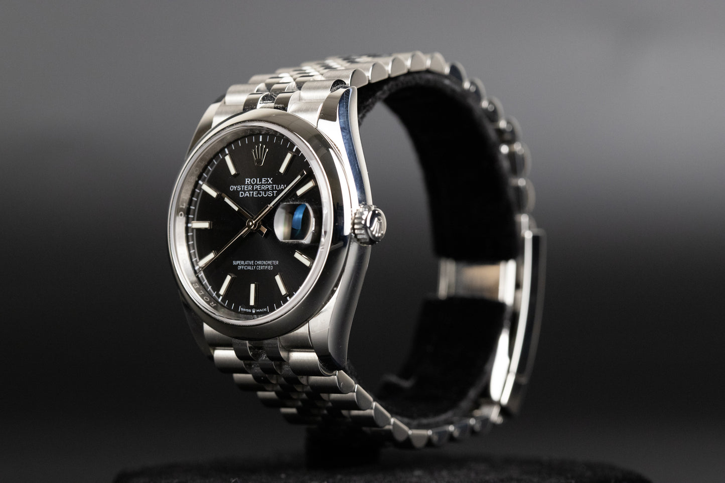Rolex 126200 Datejust 36 Black Dial