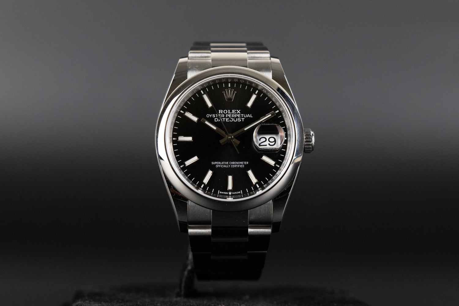 Rolex 126200 Datejust 36 Black Dial