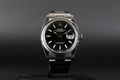 Rolex 126200 Datejust 36 Black Dial