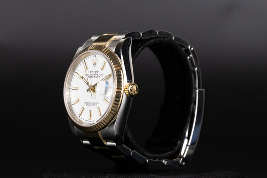 Rolex 126233 Datejust 36 SS/18k White Dial