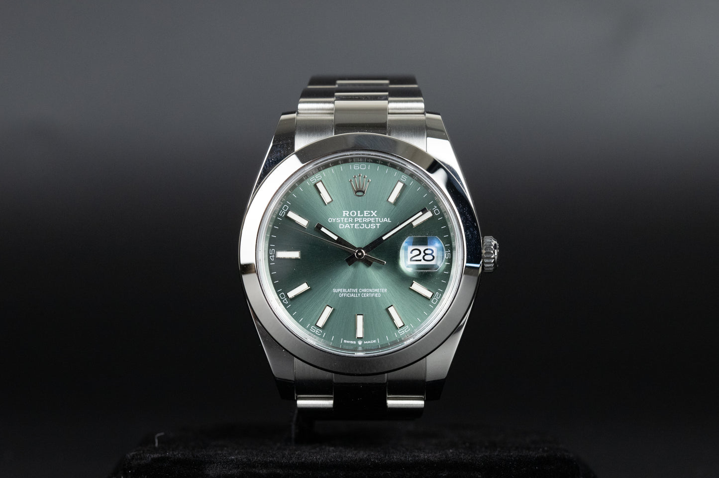 Rolex 126300 Datejust 41 Mint Green Dial
