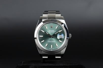 Rolex 126300 Datejust 41 Mint Green Dial