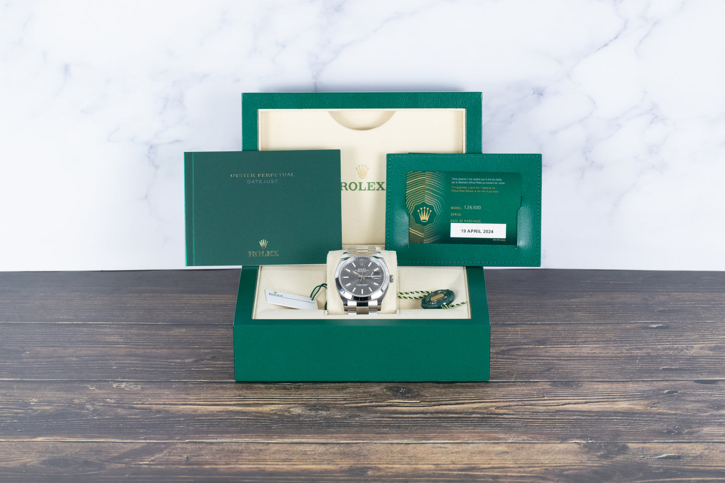 Rolex 126300 Datejust 41 Slate Dial