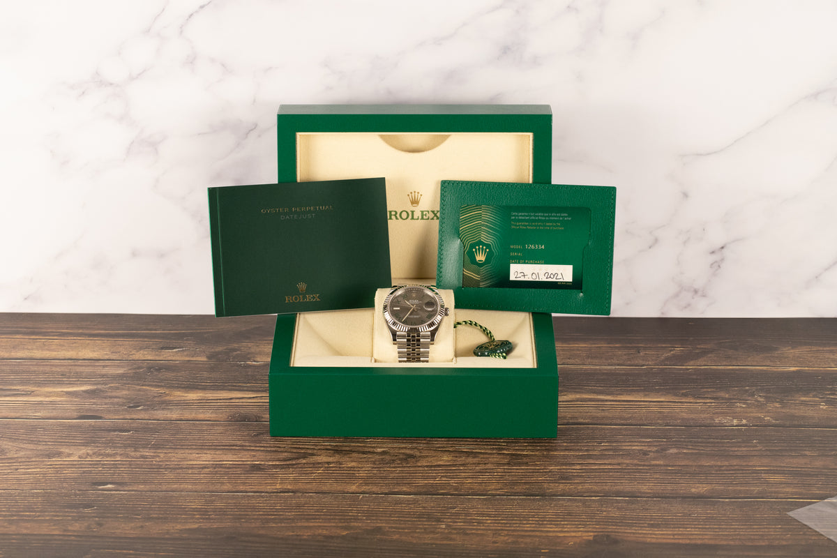 Rolex<br>126334 Datejust 41 'Wimbledon' Dial