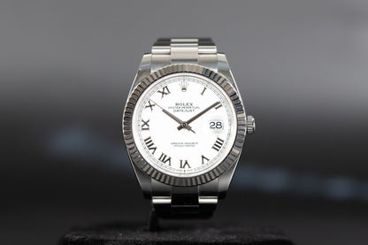 Rolex 126334 Datejust 41 White Roman Numeral Dial