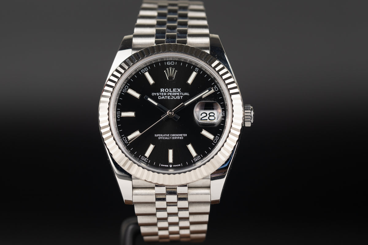 Rolex<br>126334 Datejust 41 Black Dial Jubilee