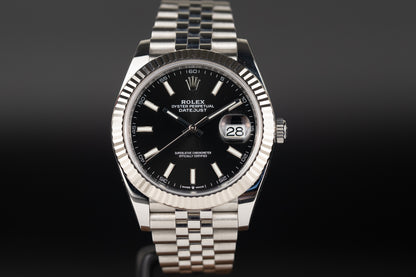 Rolex 126334 Datejust 41 Black Dial Jubilee