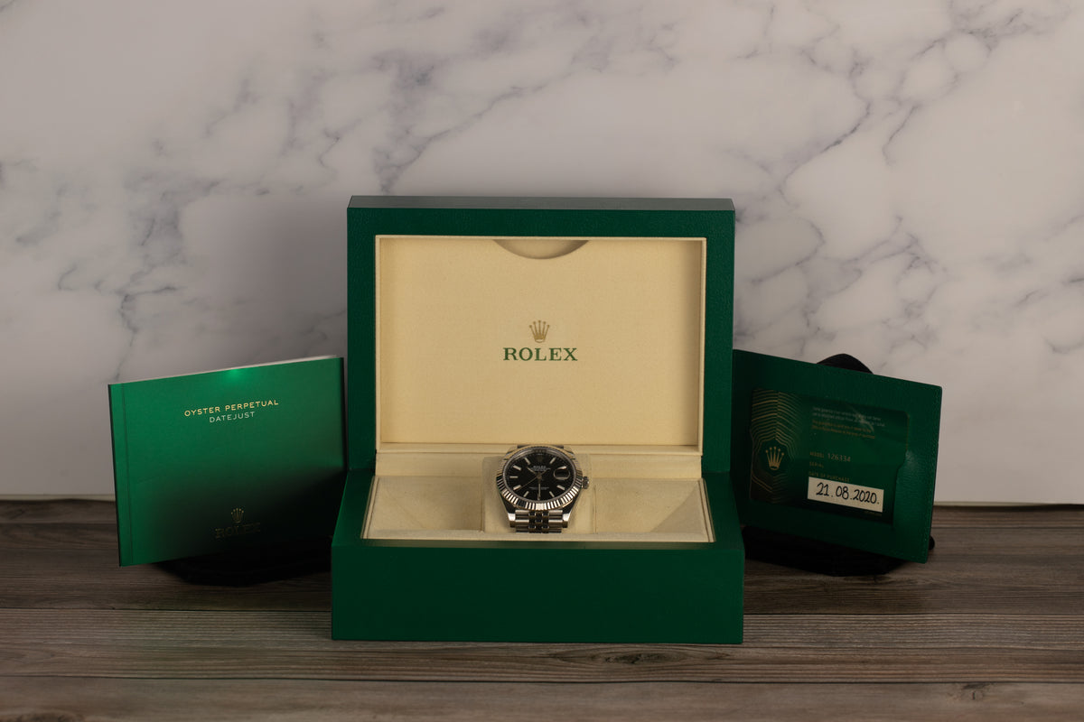Rolex<br>126334 Datejust 41 Black Dial Jubilee