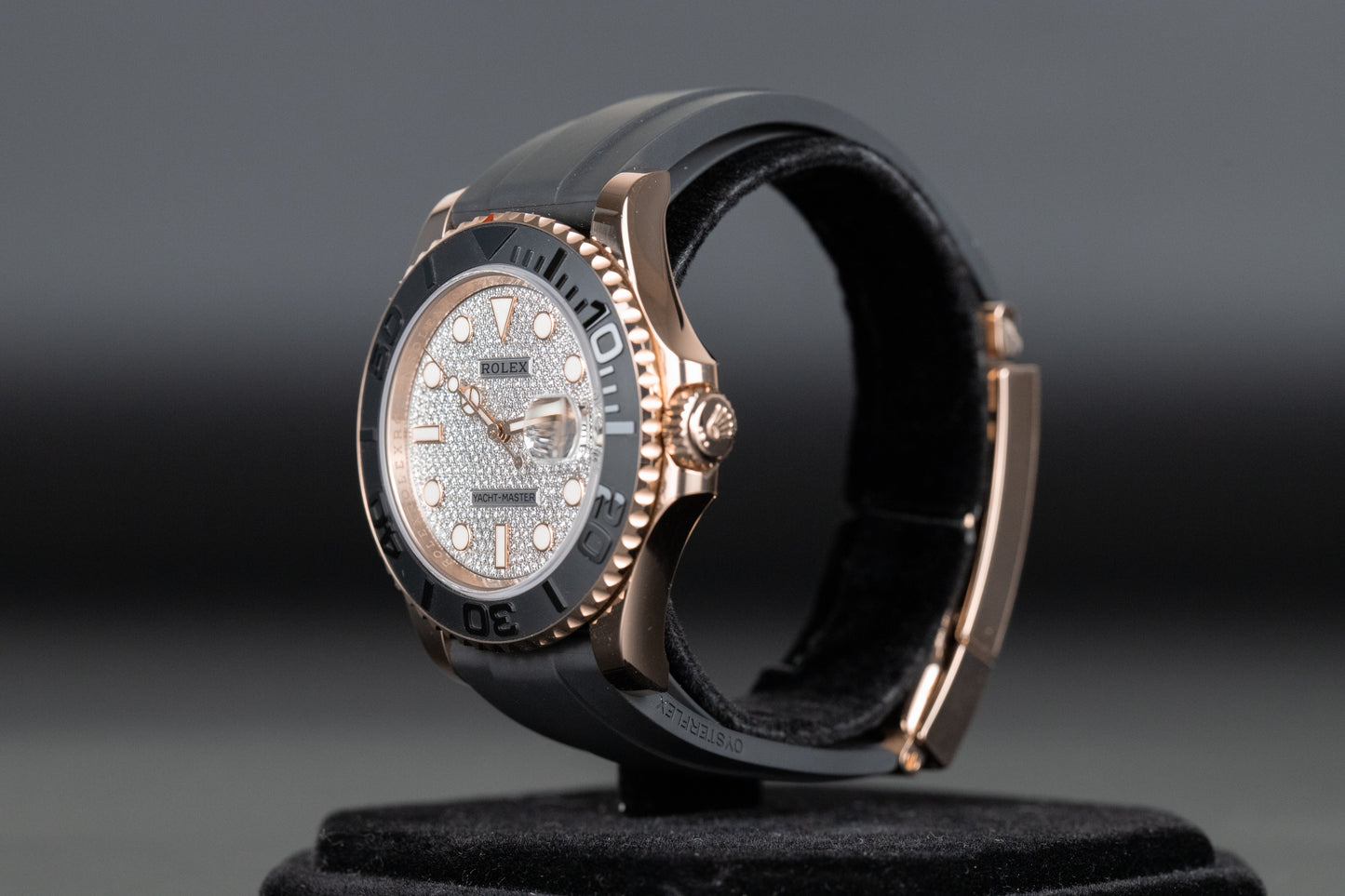 Rolex 126655 Yacht-Master 40 Oysterflex Pave Diamond Dial