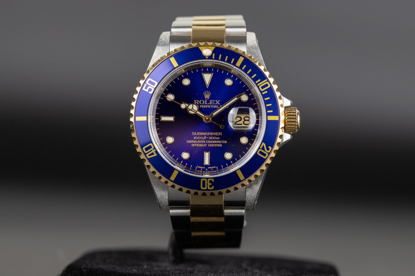 Rolex 16613 Submariner SS/18k Blue Dial