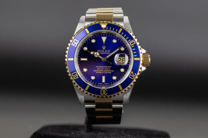 Rolex 16613 Submariner SS/18k Blue Dial