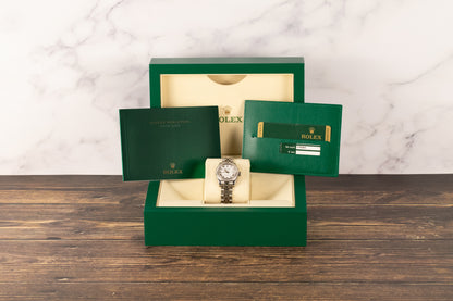 Rolex 179384 Datejust 26 White Roman Numeral Dial Diamond Bezel