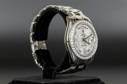 Rolex 18946 Day-Date Masterpiece Platinum Meteorite Diamond Dial