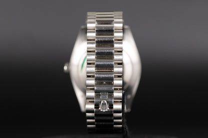 Rolex 228206 DayDate 40 Pave Diamond Blue Sapphire Dial