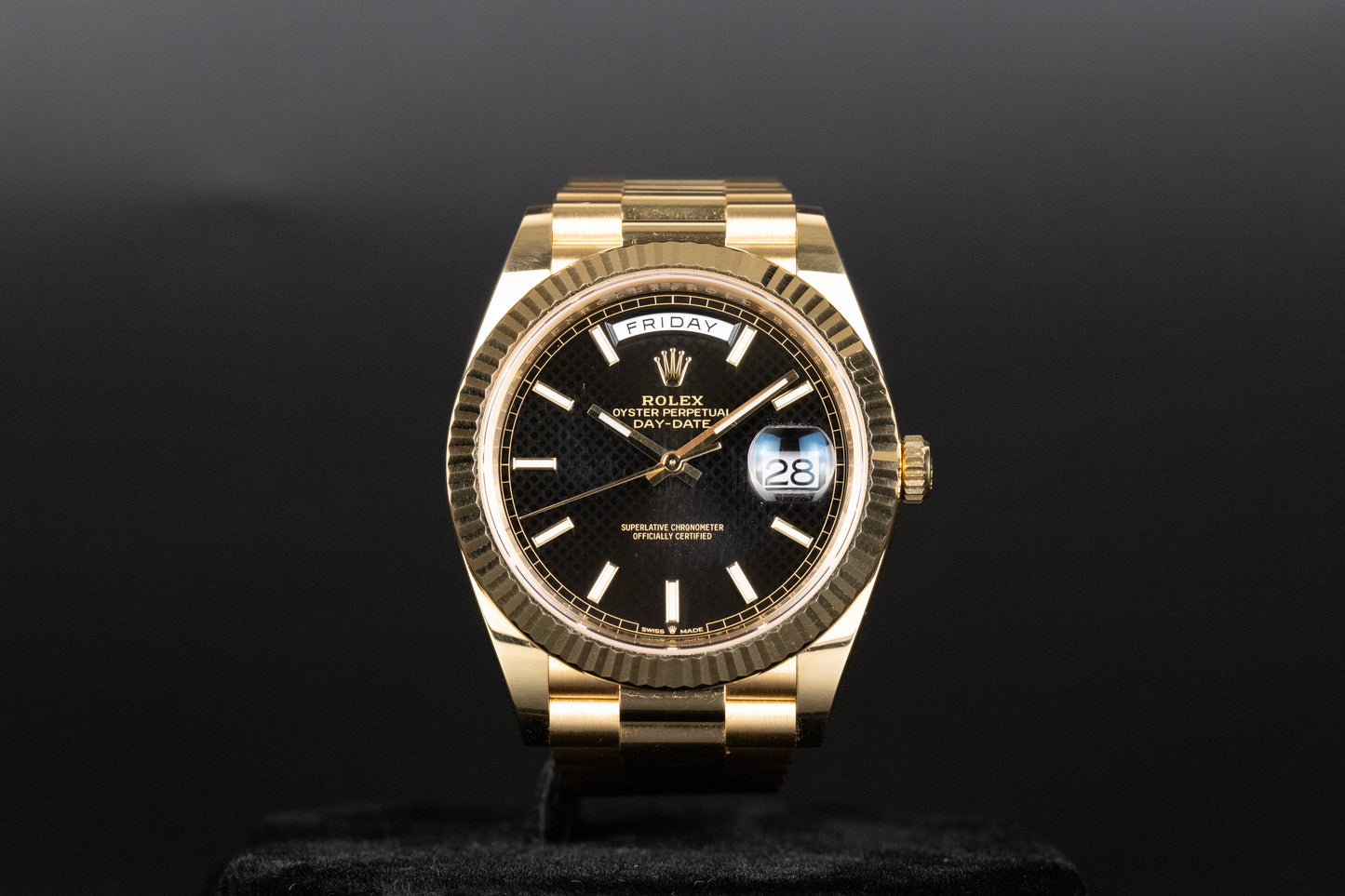 Rolex 228238 DayDate 40 Black Index Dial