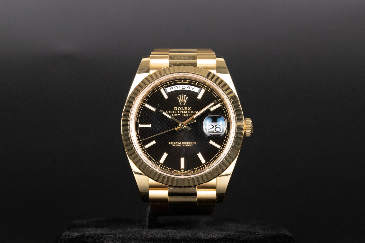 Rolex 228238 DayDate 40 Black Index Dial