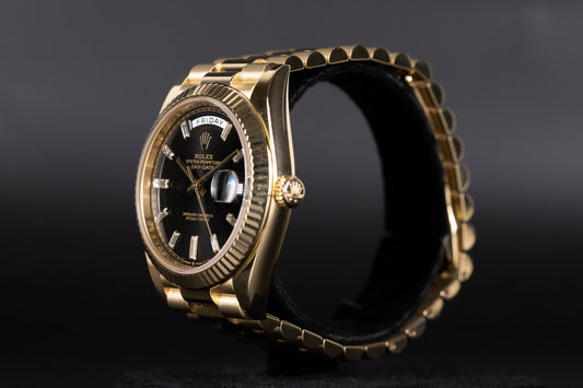 Rolex 228238 Day-Date 40 Black Diamond Dial