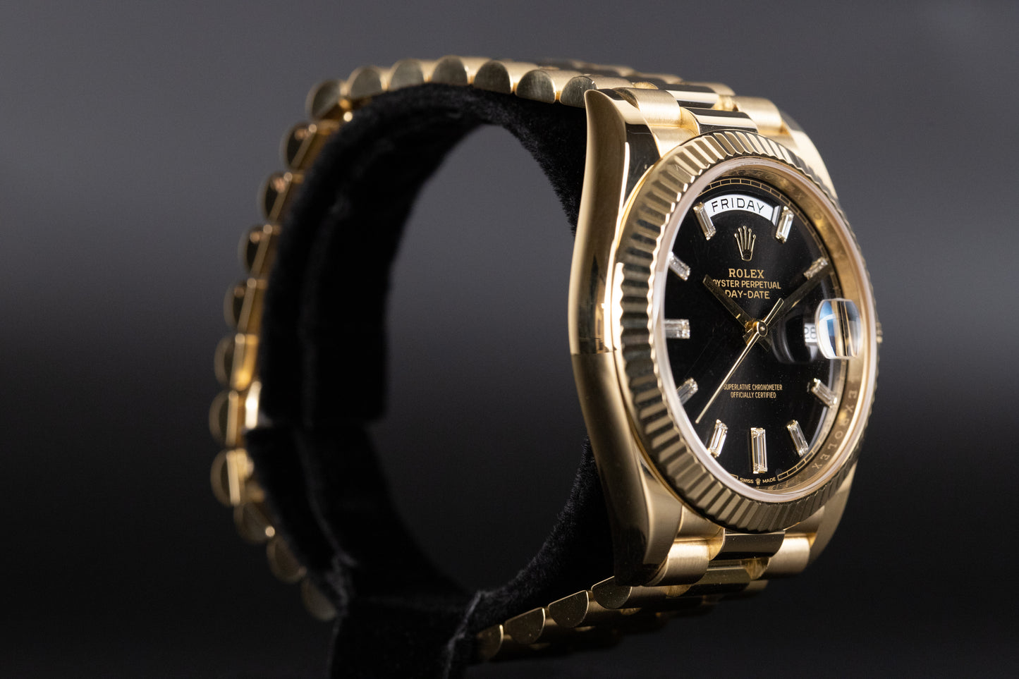 Rolex 228238 Day-Date 40 Black Diamond Dial