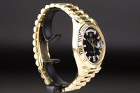 Rolex 228238 DayDate 40 Baguette Diamond Black Onyx Dial