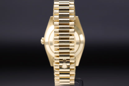 Rolex 228238 DayDate 40 Baguette Diamond Black Onyx Dial