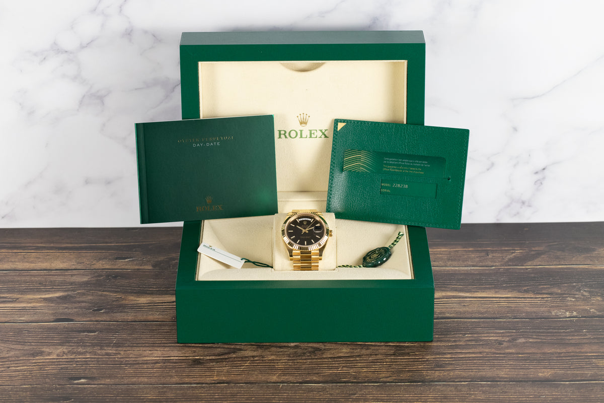 Rolex<br>228238 DayDate 40 Black Index Dial