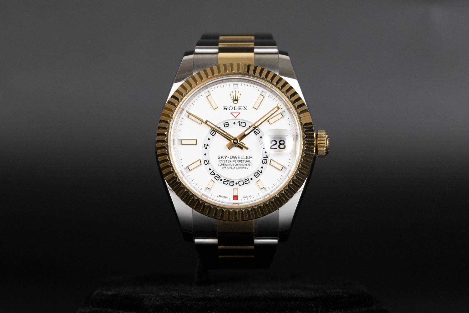 Rolex 326933 Sky-Dweller SS/18k White Dial