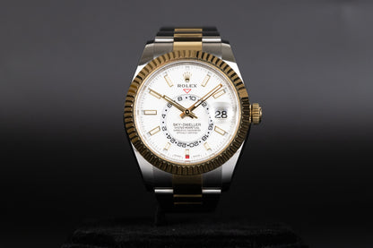 Rolex 326933 Sky-Dweller SS/18k White Dial