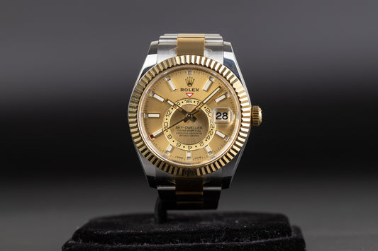 Rolex 326933 Sky-Dweller SS/18k Champagne Dial