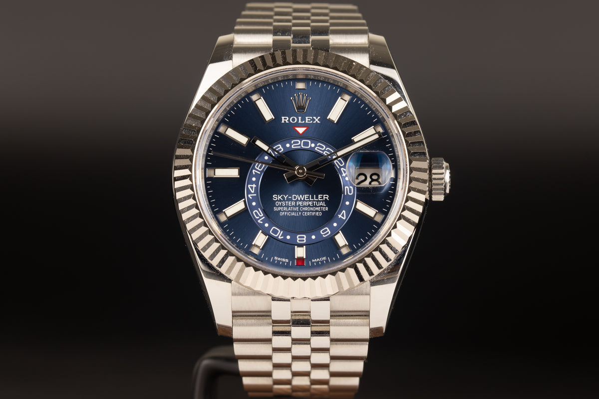 Rolex<br>326934 Sky-Dweller Blue Dial Jubilee
