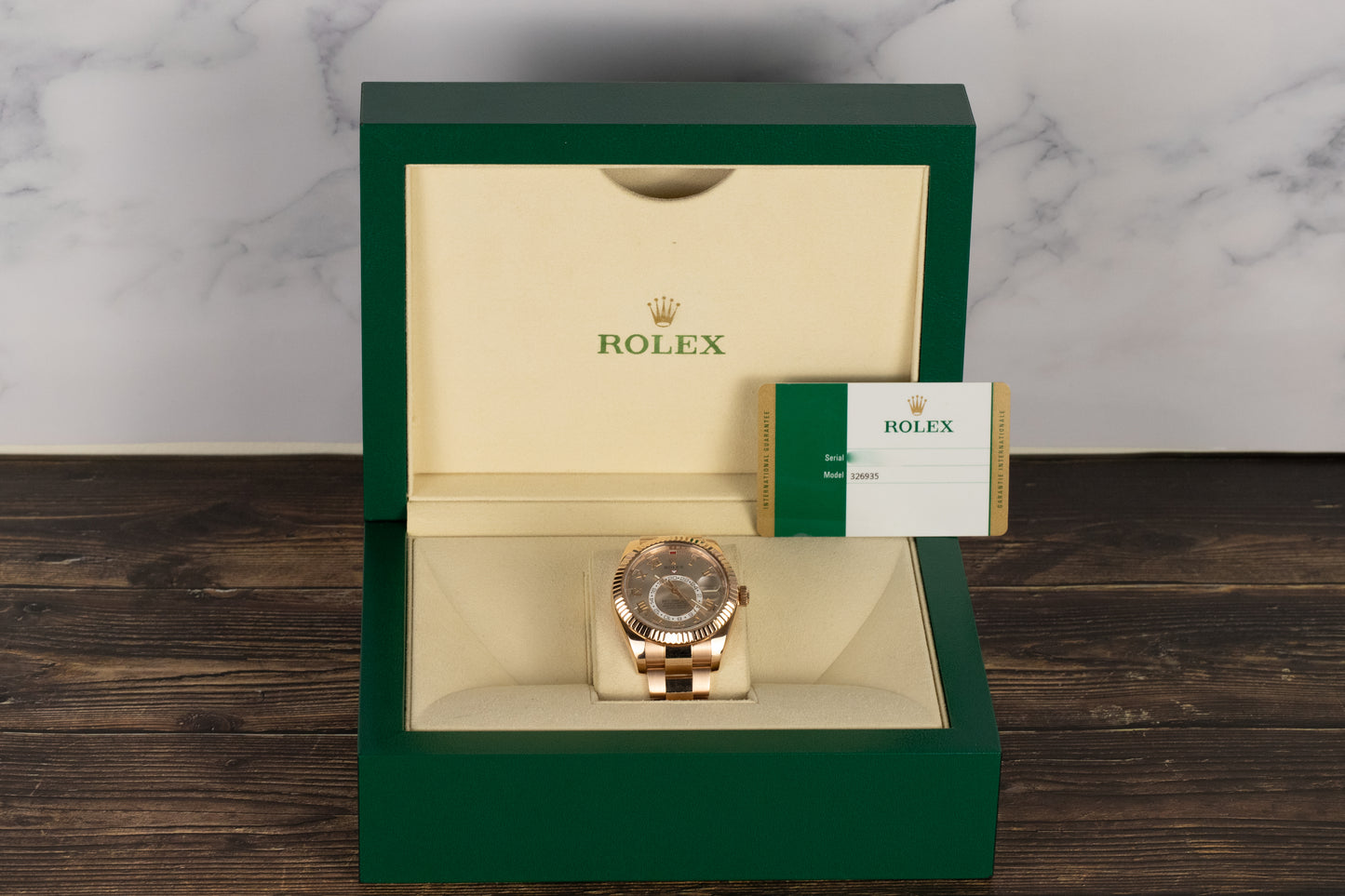 Rolex 326935 Sky-Dweller Sundust Dial
