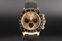 Rolex<br>116515LN Daytona Rose Gold Oysterflex Rose Sundust Dial