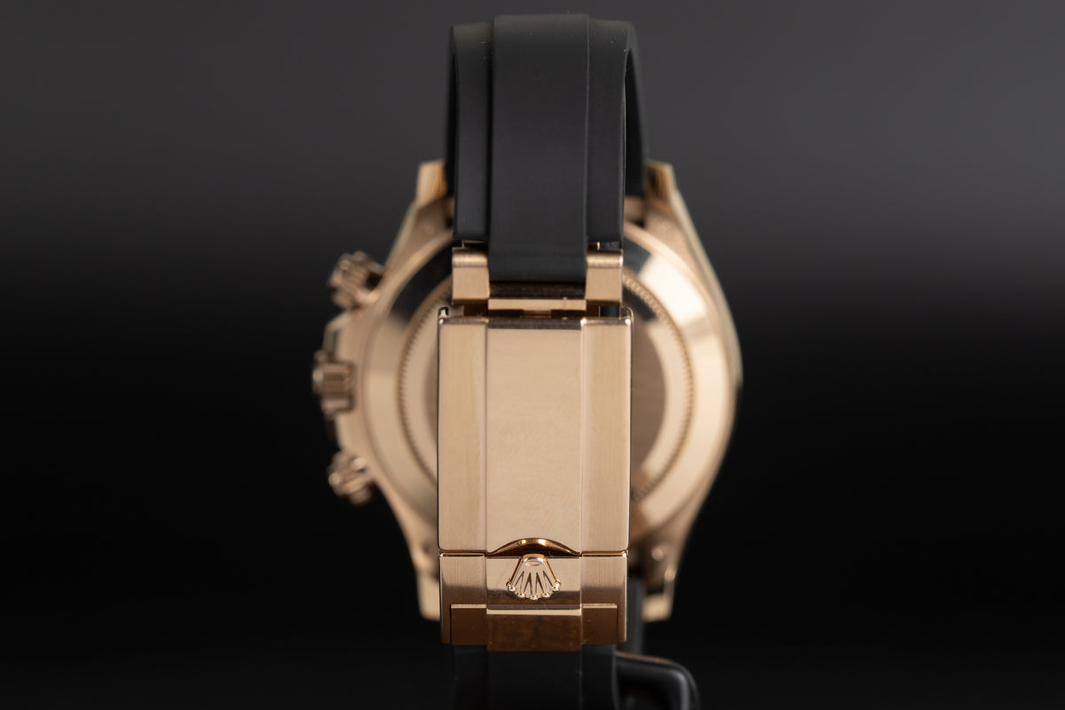 Rolex<br>116515LN Daytona Rose Gold Oysterflex Rose Sundust Dial